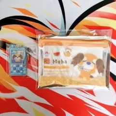 【匿名配送】お茶犬☆ミニクリアポーチ☆ガラケー型アクリルキーホルダー☆ムハ