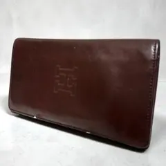 HIROFU ヒロフ 長財布 レザー 本革 ブラウン ロゴ 良品のサムネイル