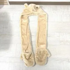 ディズニー　くまのプーさん　マフラー　キャップ