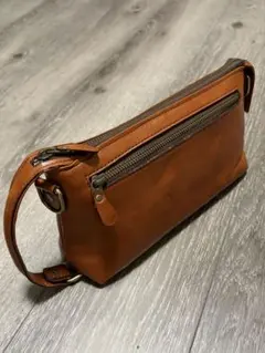 TRANSITION ブレザークラブ本革セカンドバッグ豊岡鞄クラッチバッグ茶
