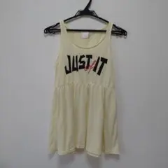 黄色　ワンピース　ミニワンピ　タンクトップ