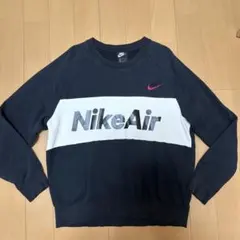 Nike Air クルーネックスウェット ブラック ホワイト
