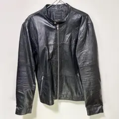 美品【roshell】 レザージャケット　シングルライダースジャケット XXL