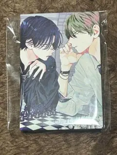 漫福ガチャ 春の嵐とモンスター 長方形缶バッジ スタンド付き