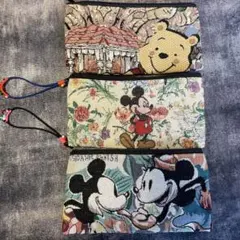 ウィニー・ザ・プー＆ミッキーマウス ポーチバッグ 3点セット