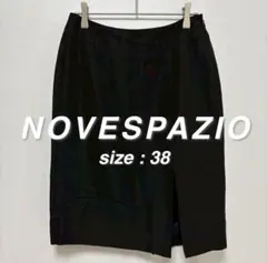 ノーベスパジオ NOVESPAZIO タイトスカート M ブラック シンプルのサムネイル