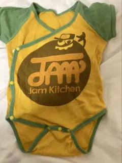 Jam Kitchen ロンパース イエロー/グリーン　70cm ニコちゃん
