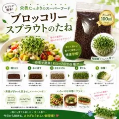 ブロッコリースプラウト 種子 100ml スルフォラファン 含有品種 高発芽率のサムネイル
