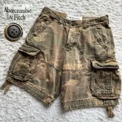 Abercrombie&Fitch アバクロ カモフラ カーゴショーツ ベッカム