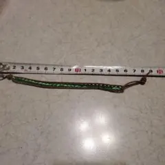 ハンドメイド 緑ビーズ ブレスレット