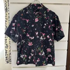 Paul Smith 花柄オープンカラーシャツ L 総柄 グリーン - メルカリ