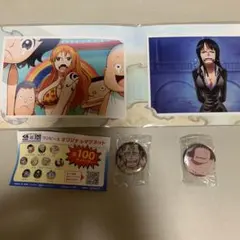 くら寿司　ワンピース　ポストカード　ナミ　ニコロビン　マグネット　クロコダイル