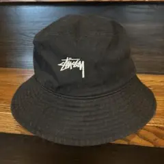 【STUSSY 】バケットハット S/M ブラック