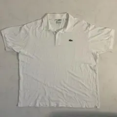 LACOSTE ホワイト ポロシャツ　古着