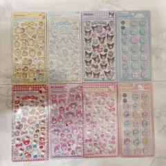 正規品　ボンボンドロップシール　サンリオ　キラコロおはじき　8枚