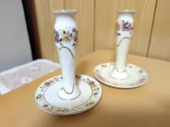 手描きの磁器キャンドルホルダー
