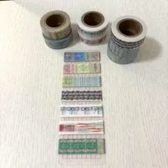 韓国 マスキングテープ お裾分けセット 切り売り 7種類 50㌢ おまけ付きのサムネイル