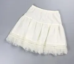 新品♡ FOXEY スカート peony サックスブルー花柄刺繍 38フォクシー