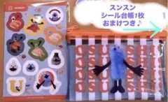 パペットスンスン スシローコラボ クリアポーチ＆シール
