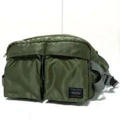 新品同様✨ポーター タンカー ボディバッグ ウエストバッグ セージ 吉田カバン