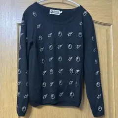 A Bathing Ape ブラック ニットセーター Sのサムネイル