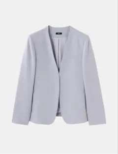 【美品】入学式PLST 洗えるトリアセブレンドジャケット M グレー