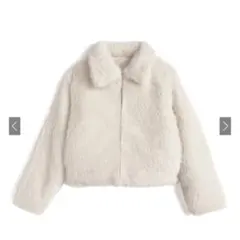 GRL ステンカラーファーコート 【kd112】 アイボリー