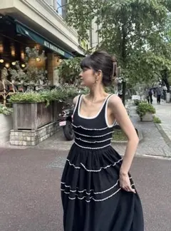 bibiy TALLULAH SUNDRESS ワンピース ブラック - メルカリ