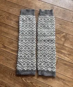 幾何学模様 レッグウォーマー 約40cm 北欧