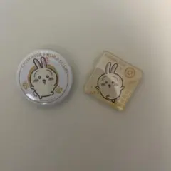 ちいかわ　くら寿司　マグネット　缶バッジ　うさぎ