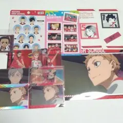 ハイキュー　音駒高校　ステッカー　カード　ポスター　11点セット