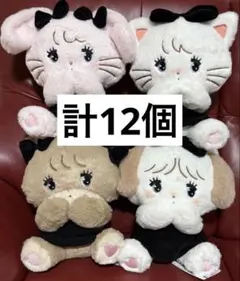 mikko characters BLACK RIBBON BIG ぬいぐるみ