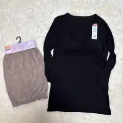 新品　マタニティカップ付きインナー マタニティインナー　腹巻き　L LL