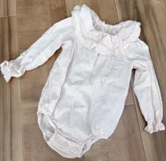 ZARA フリル付き花柄刺繍ロンパース 9-12m 80