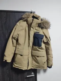 Colombiaコロンビア韓国限定ダウンジャケットLファー付フード オムニヒート