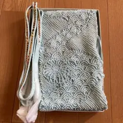 帯揚げと帯締めセット　絞り　水色