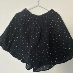 130cm キュロット　ドット柄ミニスコート UNIQLO