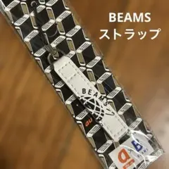未使用未開封！au × BEAMS ストラップ　白　非売品　ホワイト　ノベルティ