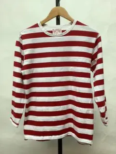 (32)エヴィス　ロンT ボーダー　古着のサムネイル