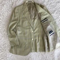 美品✨スタンリーブラッカー×イタリア高級生地　毛麻絹　三者混ジャケット　Lのサムネイル