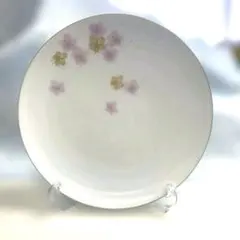 未使用保管✨九谷焼 芳岳 金彩色絵桜紋 6号皿 単品✨中皿 皿 さくら