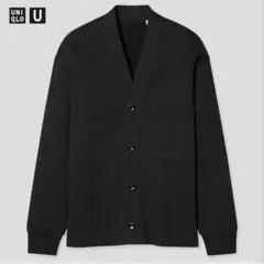 UNIQLO U ユニクロユー　スウェットカーディガン　黒　ブラック　Lサイズ