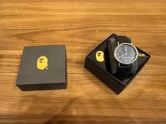 A BATHING APE カモフラ文字盤 腕時計 ケース付きのサムネイル