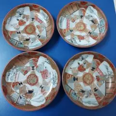 九谷焼 豆皿金彩 小皿 平皿 取り皿 盛り皿 飾り皿 骨董品 アンティーク