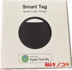 スマートタグ (Apple「探す」に対応) 紛失防止、小型airtag エアタグ