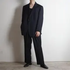 BALENCIAGA ストライプ柄シングルセットアップスーツ 黒/UW167 BALENCIAGA ストライプ柄シングルセットアップスーツ 黒/UW167 - メルカリ