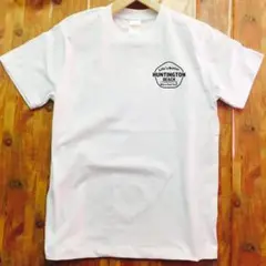 新品 胸ロゴ サーフTシャツ ハンティントン 白 綿100 Sサイズ