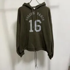 CELINE PARIS 16 ロゴ パーカー カーキのサムネイル