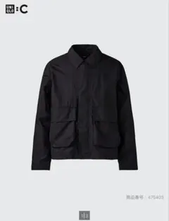 【新品未使用】ユニクロC コットンショートブルゾン ブラック M