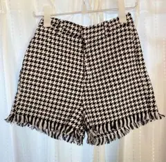 WEGO 千鳥柄 ショートパンツ